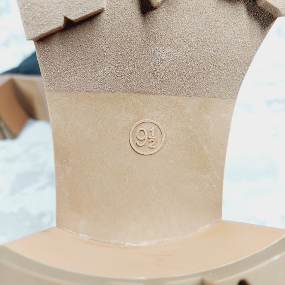 New Mia Alejandro Black Leather Platform Boots M703 - Picture 9 of 11